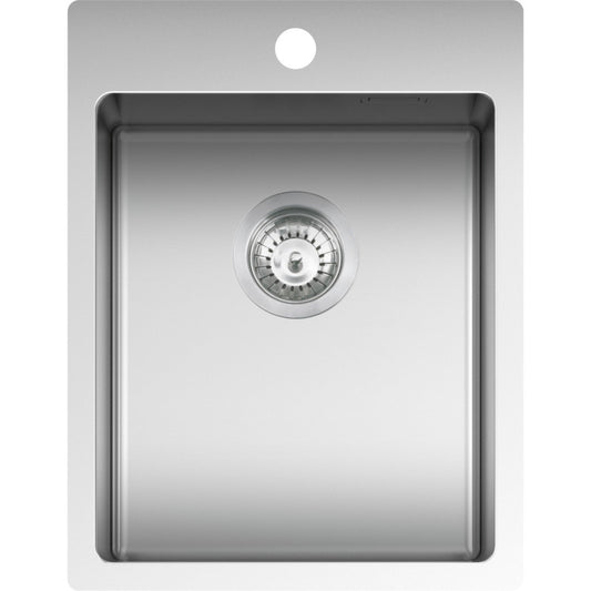 Kitchen sink square B_Smart 39x50.5 cm with radius "10"