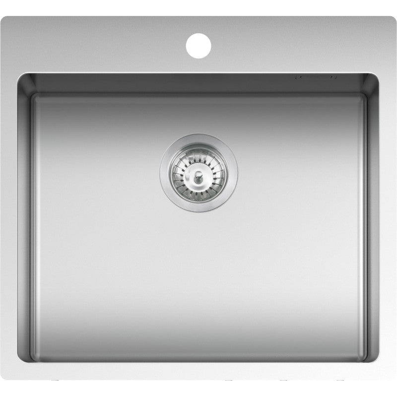Kitchen sink square B_Smart 55x50.5 cm with radius "10"
