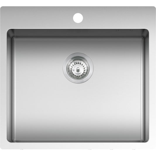 Kitchen sink square B_Smart 55x50.5 cm with radius "10"