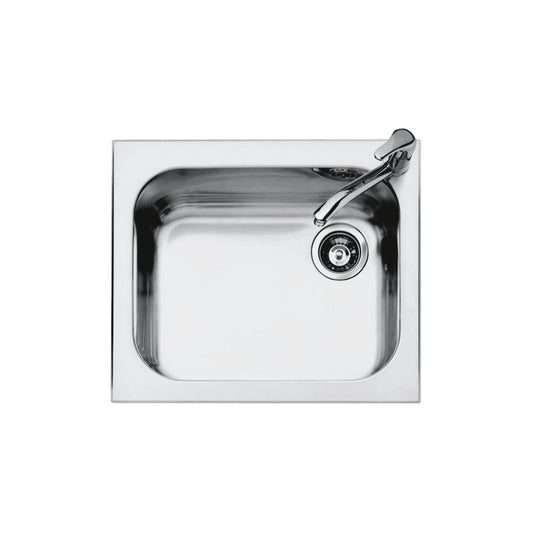 Kitchen sink square Select Plus 58.5×50 cm steel sink 1
