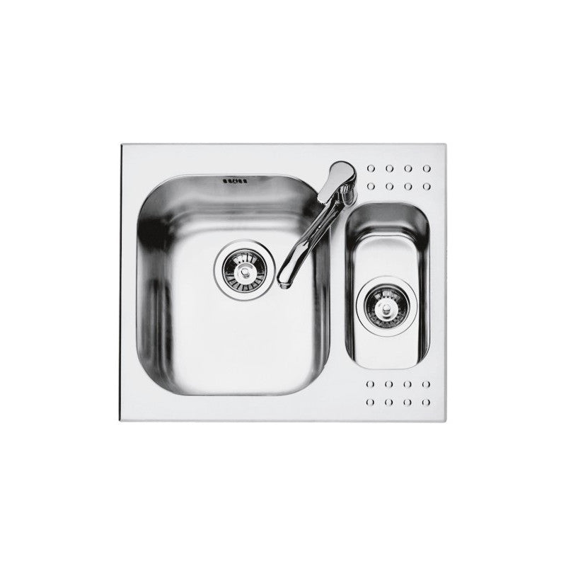 Kitchen sink square Select Plus 58.5×50 cm steel sink 2