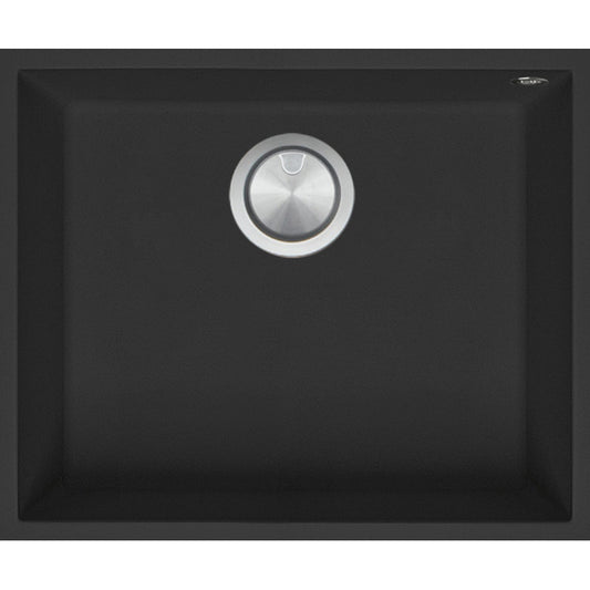 Kitchen sink square Soul 50×40 cm undermount black