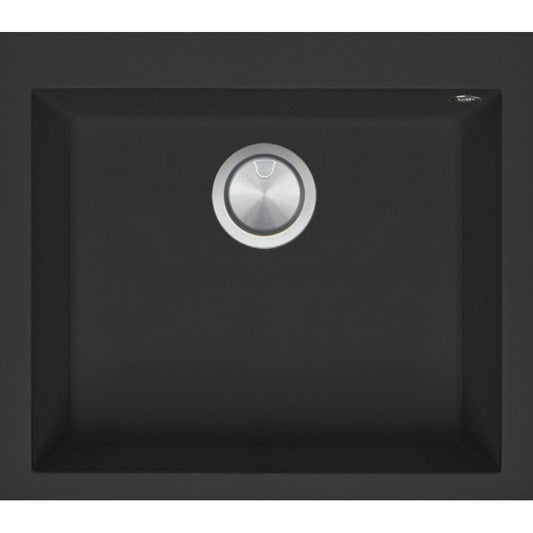 Kitchen sink square Soul 57 × 50 cm black