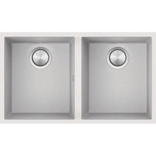 Kitchen sink square Soul 72×39.5 cm undermounted white