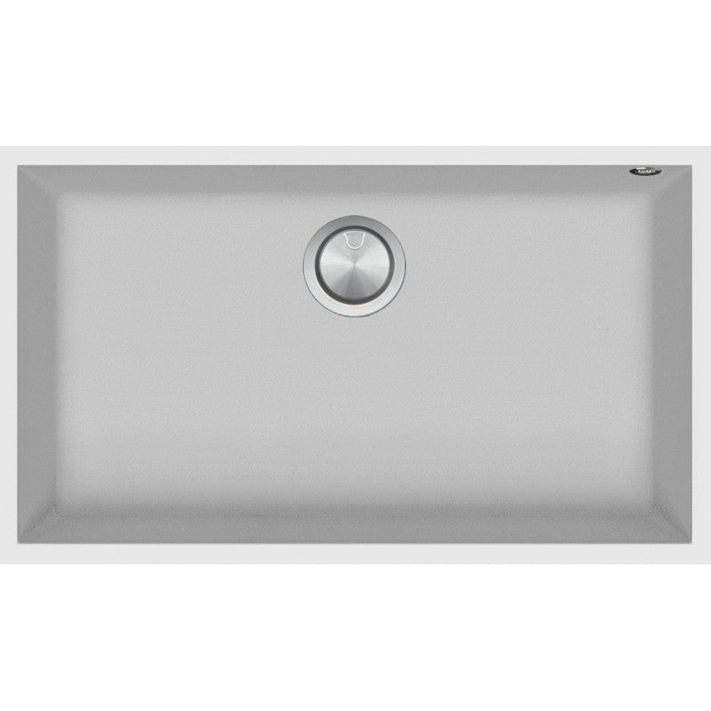 Kitchen sink square Soul 72.5×40 cm undermounted white