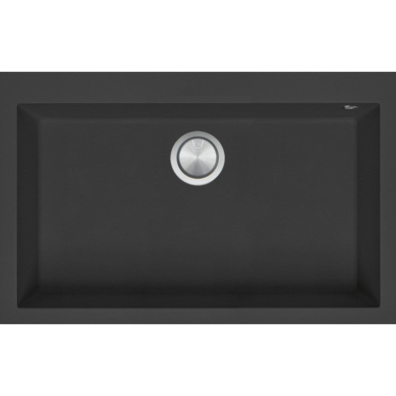 Kitchen sink square Soul 79.5×50.5 cm black