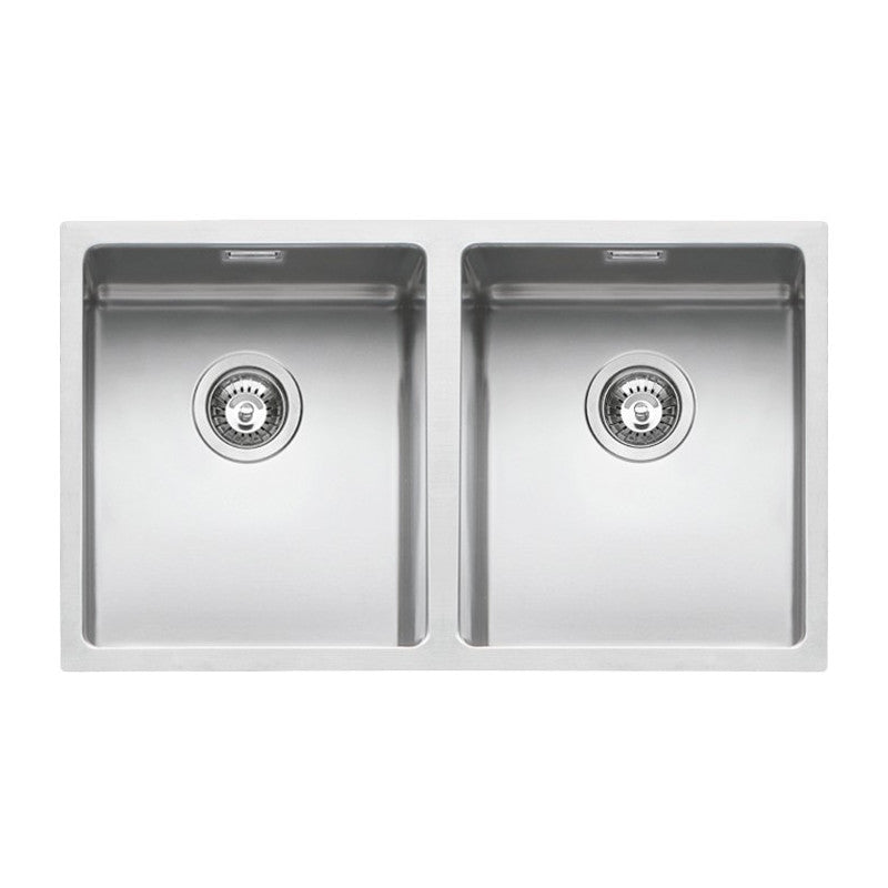 Kitchen sink square steel sink 75×44 cm with radius “15”