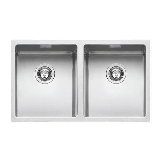 Kitchen sink square steel sink 75×44 cm with radius “15”