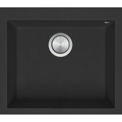 Kitchen sink square Soul 57 × 50 cm black