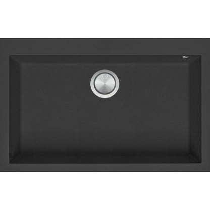 Kitchen sink square Soul 79.5×50.5 cm black
